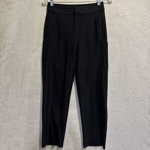 ATHLETA Stellar Straight Crop Pants Stretch Women's Size 2 Black Casual Career